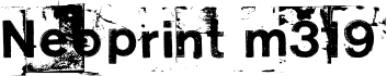 Neoprint m319 font